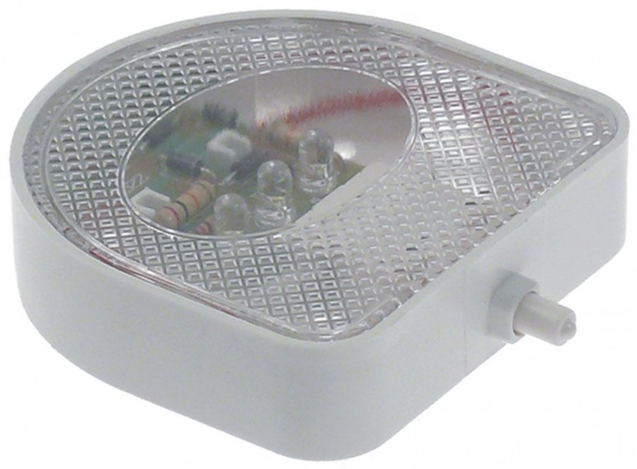 Lampa dulie LED 250V incl. microîntrerupător & placă dimensiuni 76x78mm - 701629