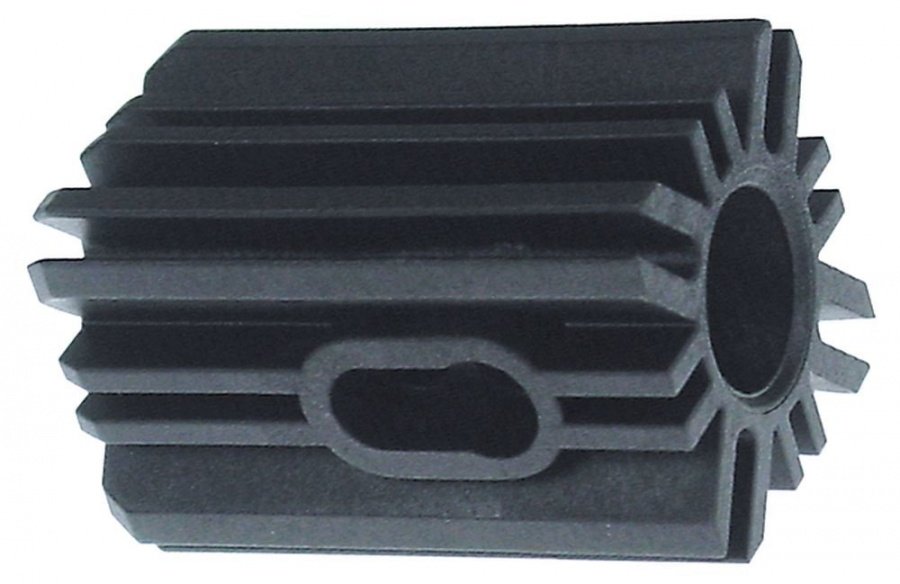 sleeve suitable for square pipes external size 37.6x37.6mm ID ø 18 mm L 62 mm