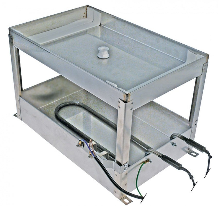 Tava colectare si evaporare condens, cu incalzire, L 380 x 240 mm, H 250 mm - 750006
