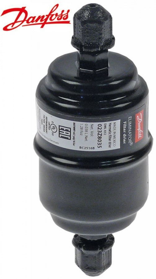 dryer connection 7/16" UNF (1/4" SAE) 41cm³ p max 46bar -40 up to +70°C 222g type DML 032