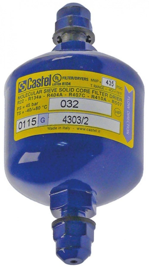 dryer connection 7/16" UNF (1/4" SAE) 50cm³ p max 45bar -40 up to +80°C 240g type 4303/2