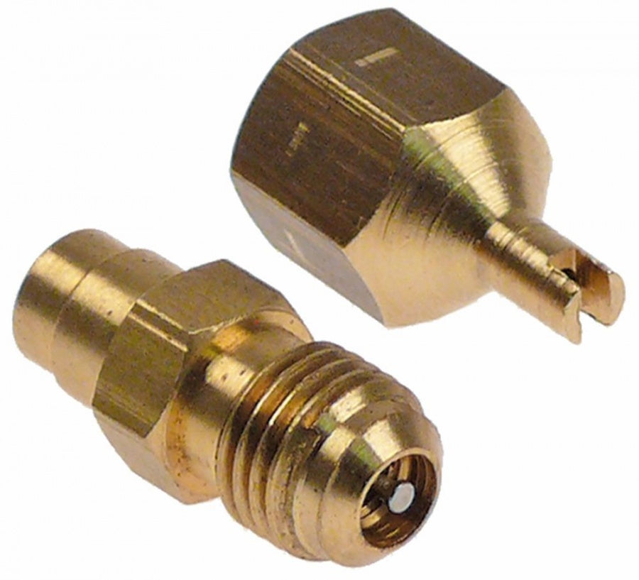 Schrader valve complete connection 6mm soldering connection