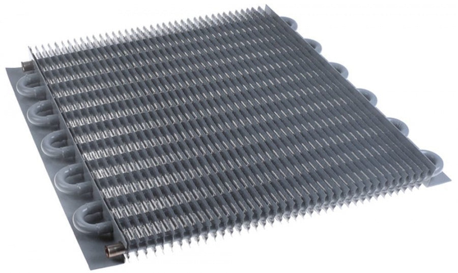 evaporator L 420mm W 390mm H 35mm total length 470mm overall width 450mm
