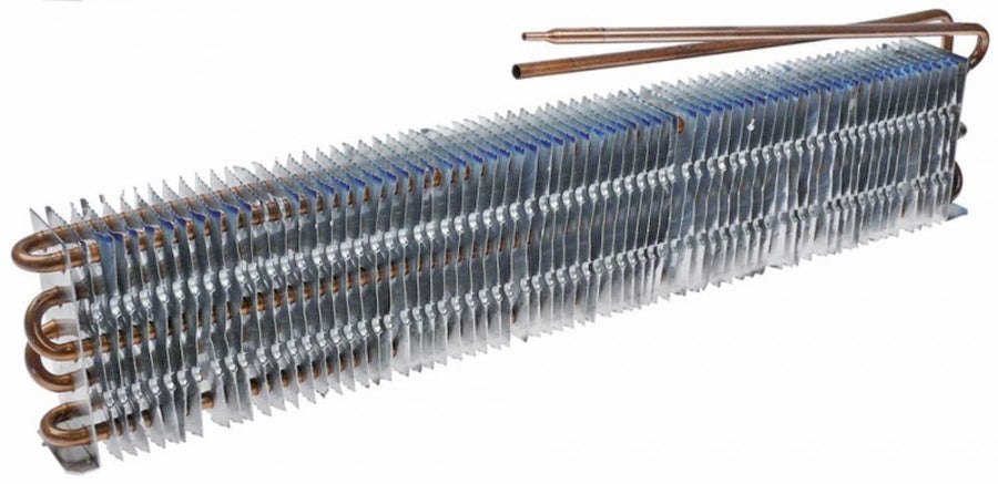 evaporator L 545mm W 50mm H 110mm total length 600mm overall width 50mm