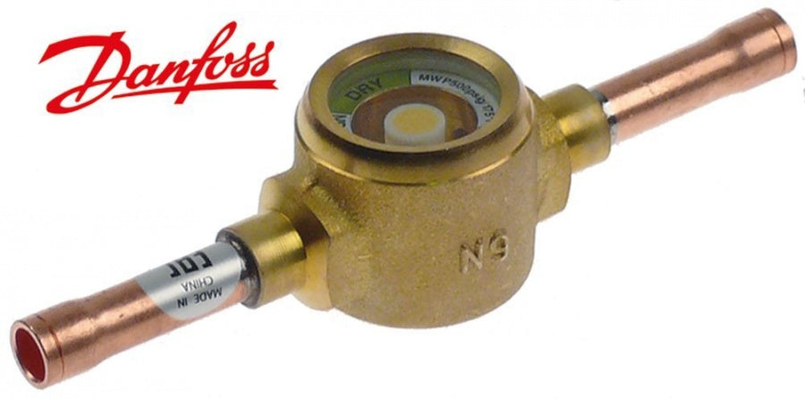 sight glass DANFOSS type SGN 6S with indicator connection ODS 6mm L 101mm -50 up to +80°C - 750414