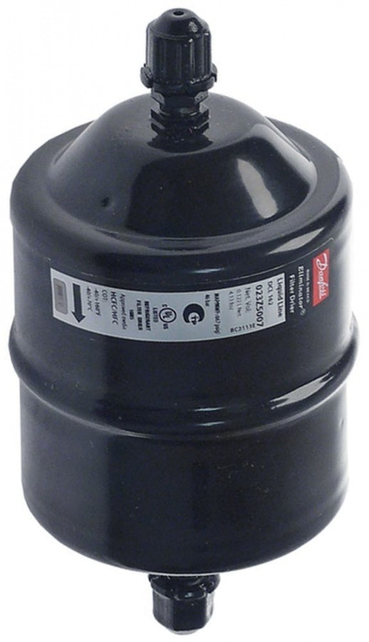 dryer connection 7/16" UNF (1/4" SAE) 225cm³ -40 up to +70°C type DML 162 total length 154mm
