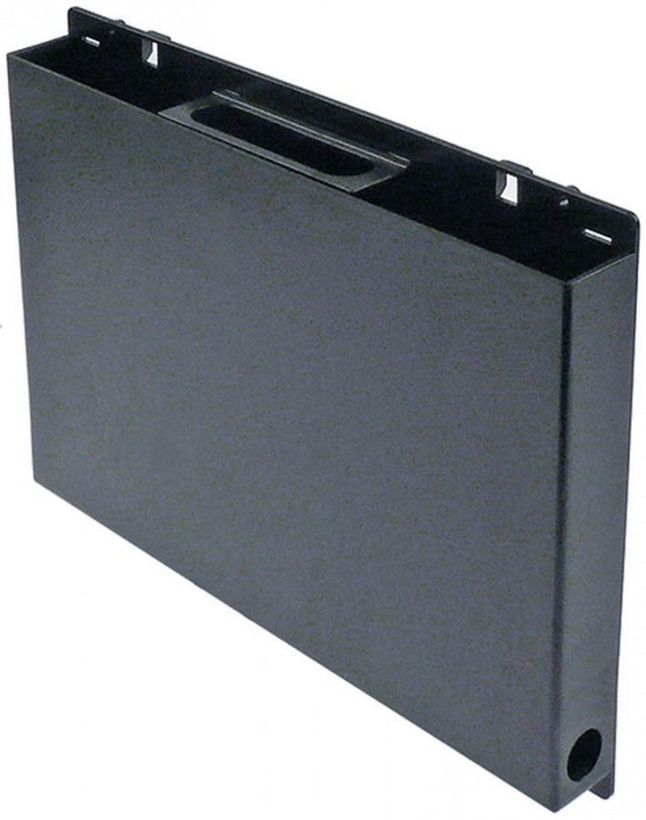 condensing tray vertical L 295mm W 35mm H 200mm with howle for heating cartridge PTC (3/8")