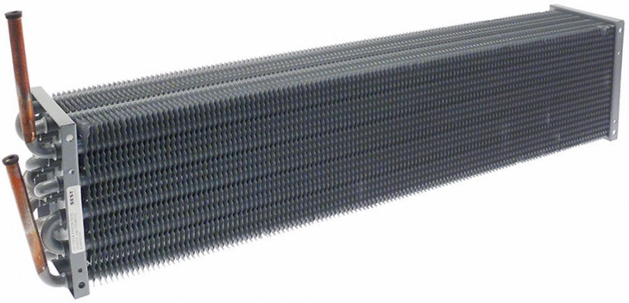 evaporator L 553mm W 125mm H 85mm total length 585mm overall width 132mm