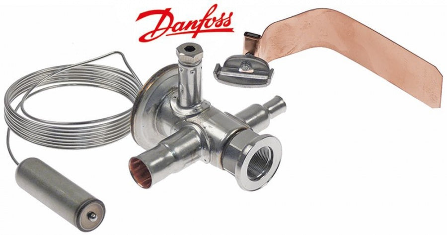 expansion valve DANFOSS type TUA coolant R134a straight inlet 6mm ODF outlet 12mm ODF p max 34bar - 750522