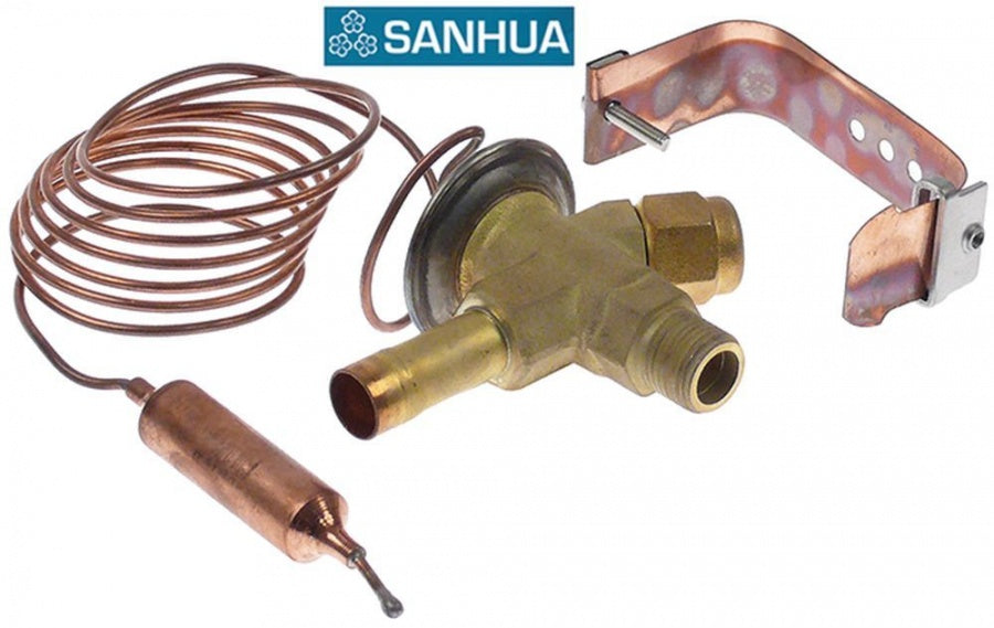valva de expansiune SANHUA tip RFKA03-3.4-03, intrare 3/8", pentru agent frigorific R404a/R507a - 750674