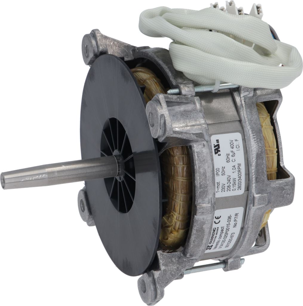 Motor ventilator reversibil Hanning V1A120-025P0015-036-001OS0-873, 150W, 208-240V, fara senzor rotatie pe ax, Tecnoeka 01204090 - 762121