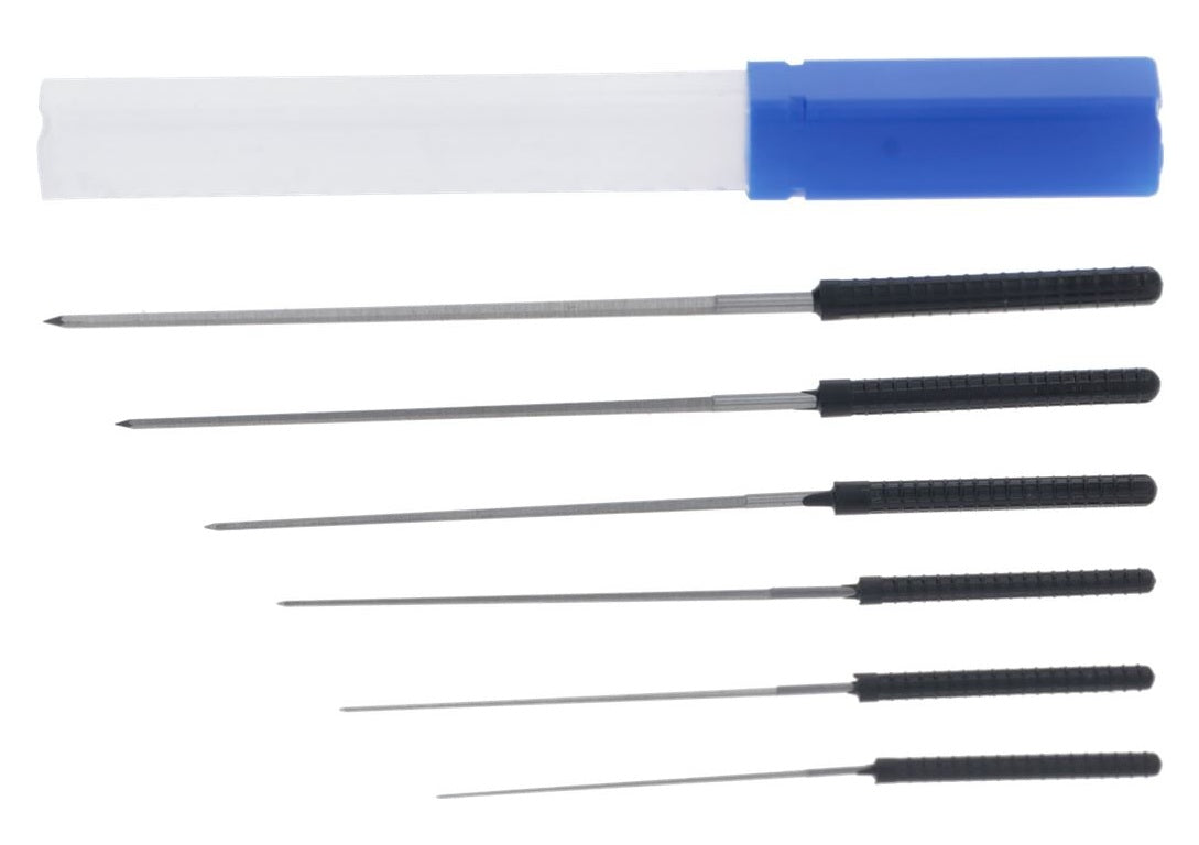 Set alezoare 6-piese 0,6 - 2 mm, cu maner de plastic - 800001