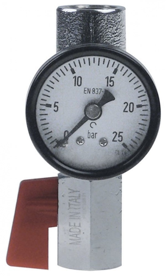 manometer for filter holder ø 42mm pressure range 0 up to 25bar connection 3/8"