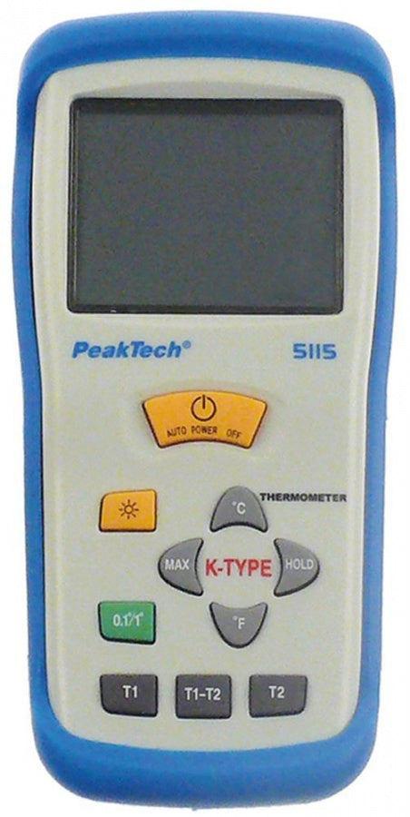 temperature meter PEAK TECH 5115 incl. wire probe measurement unit°C/°F -50 up to 1300°C probe K