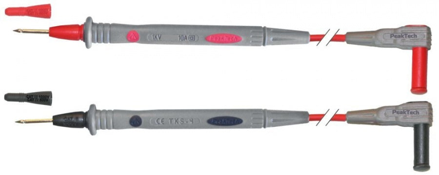 test prod set 2-piece cable material silicone tip ø 2x18 cable length 1200 mm industrial version