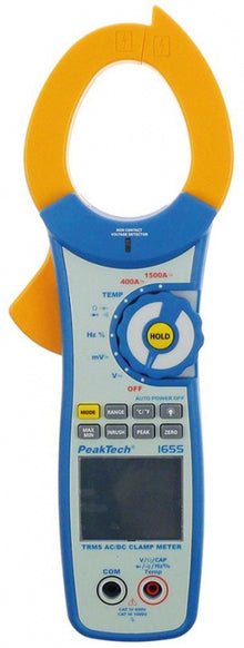 clamp ampere meter PEAK TECH type 1655 display range 5 digits Auto-Range 400mV-750V