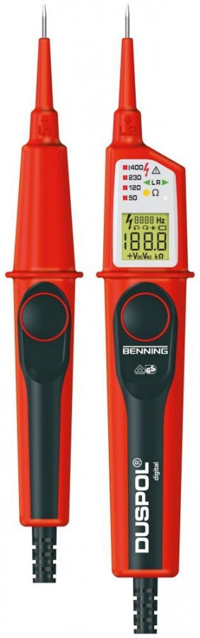 voltage indicator BENNING model DUSPOL digital display LED/LCD 12-400V 12-400V 1-1000V 1-1200V