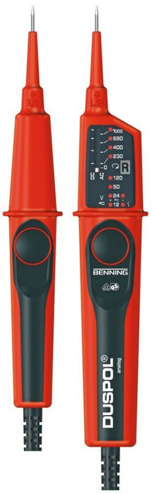 voltage indicator BENNING model DUSPOL analog display  12-1000V 12-1000V yes yes yes