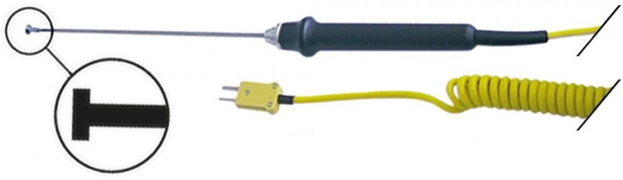surface probe with spiral cable -50 up to +1000°C K tolerance 1,5°C, from 400°C% type 101