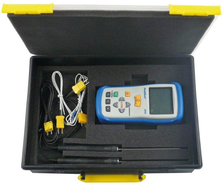 temperature meter set PEAK TECH 5110 wire-, surface-, plunge probe