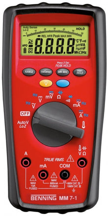 multimeter BENNING MM 7-1 display range  Auto-Range and/or manual 10µV-1000V 10µV-1000V