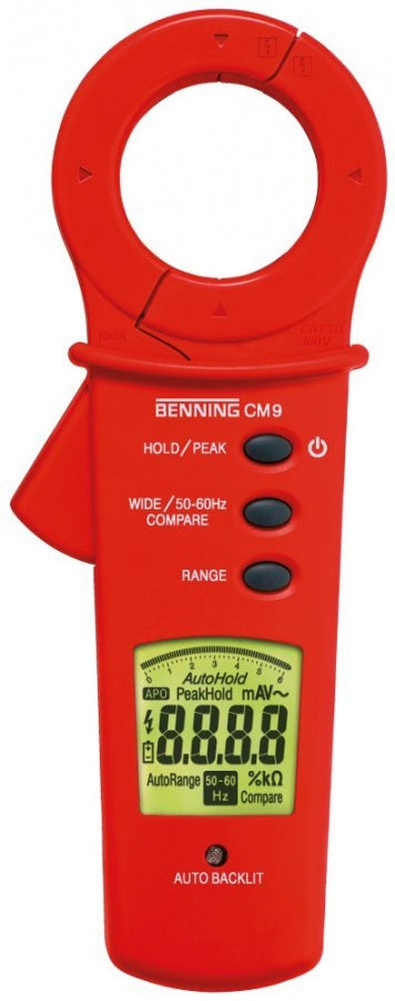 leakage current meter BENNING type CM9 display range  Auto-Range 1µA-100 50/60