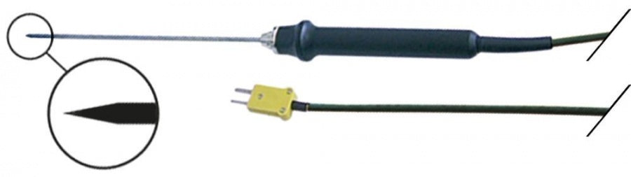core temperature probe with cable -50 up to +550°C K tolerance 1,5°C, from 400°C% type GES500