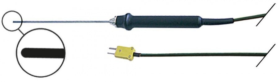 liquids probe with cable -50 up to +1000°C K tolerance 1,5°C, from 400°C% type GTF900