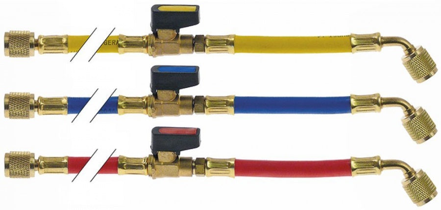 hose set 3-piece L 1500 mm R22/R134a/R404a/R407c/R502/R410a blue/yellow/red