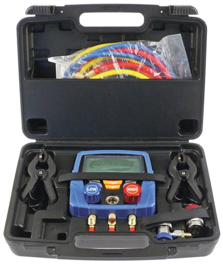 manifold digital model HS-350A R22/R134a/R404a/R407c/R502/R410a 1/4" SAE
