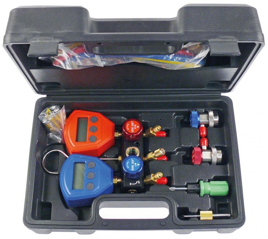 manifold digital model HS-5200A R22/R134a/R404a/R407c/R502/R410a 1/4" SAE