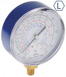 manometer 1/8" NPT ø 80mm R22/R134a/R410a/R407c LOW