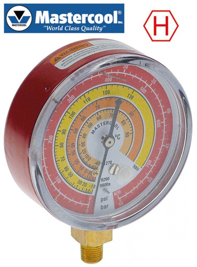 manometer model  ø 80mm class 1.6 R1270, R290, R600a connection 1/4" SAE