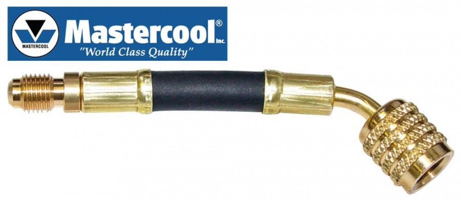 adapter for hose R22/R410a/R407c connection 1: 1/4" SAE connection 2: 5/16" SAE