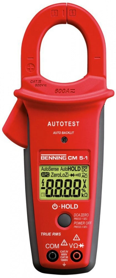 clamp ampere meter BENNING type  display range  automatic      yes/yes yes memory function HOLD