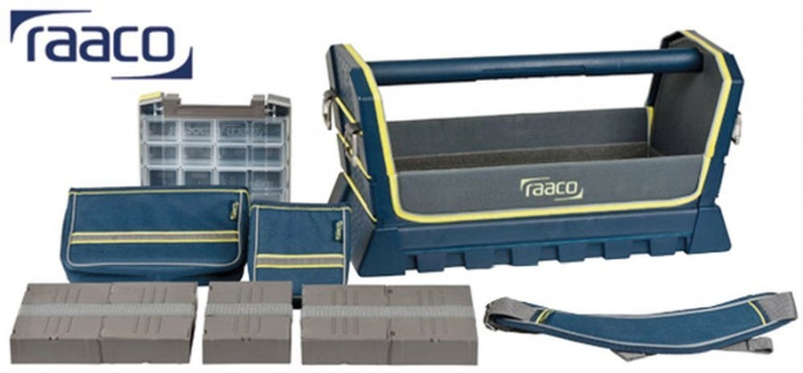 tool box Taco XL Premium - 24" size 616x278x311mm PP + PES blue incl. accessories