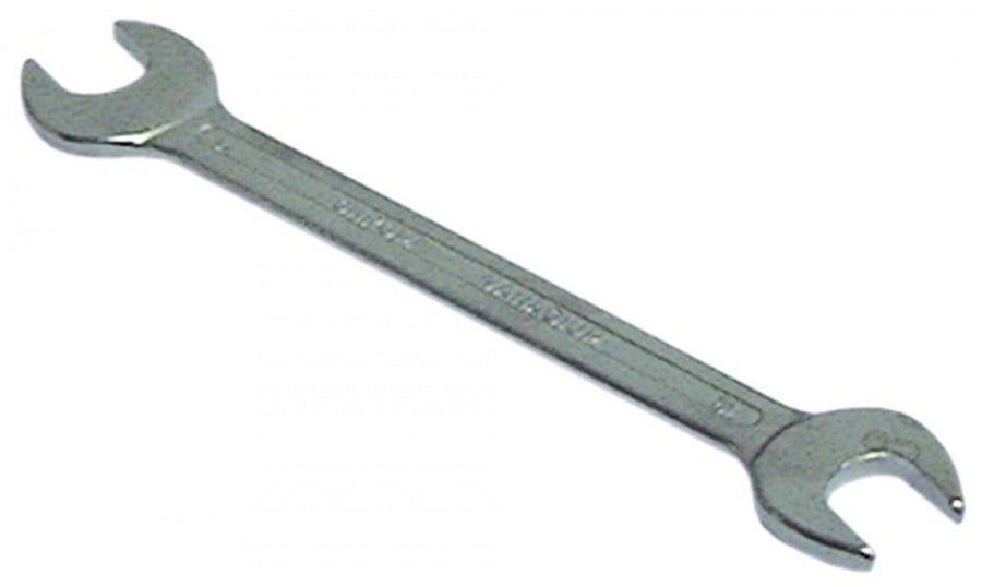 double open end wrench size 10/11mm chrome-vanadium steel, chrome-plated