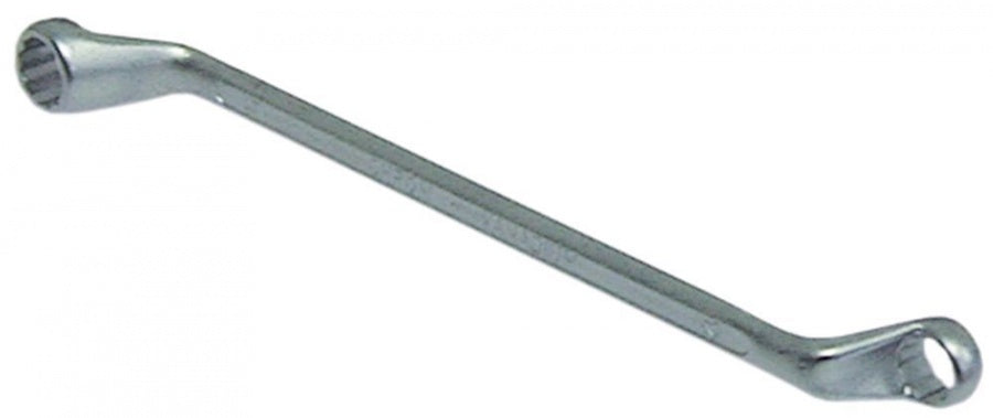 double ring wrench offset size 10/11mm chrome-vanadium steel, chrome-plated