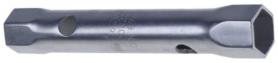 tubular box wrench size 20x22mm L 170mm bore ø 12,5mm chrome-plated steel