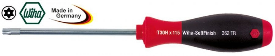 torx screwdriver with bore size T27H blade length 115mm total length 233mm