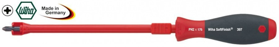 screw-holding screwdriver Phillips size PH2 blade length 175mm total length 286mm WIHA