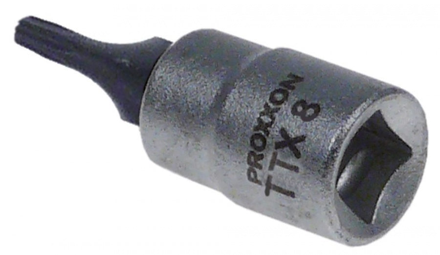 torx bit socket 1/4" size TX8 with bore