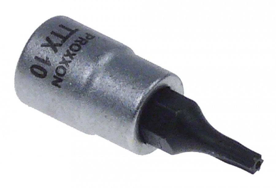 torx bit socket 1/4" size TX10 with bore
