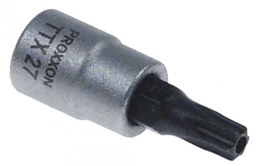 torx bit socket 1/4" size TX27 with bore