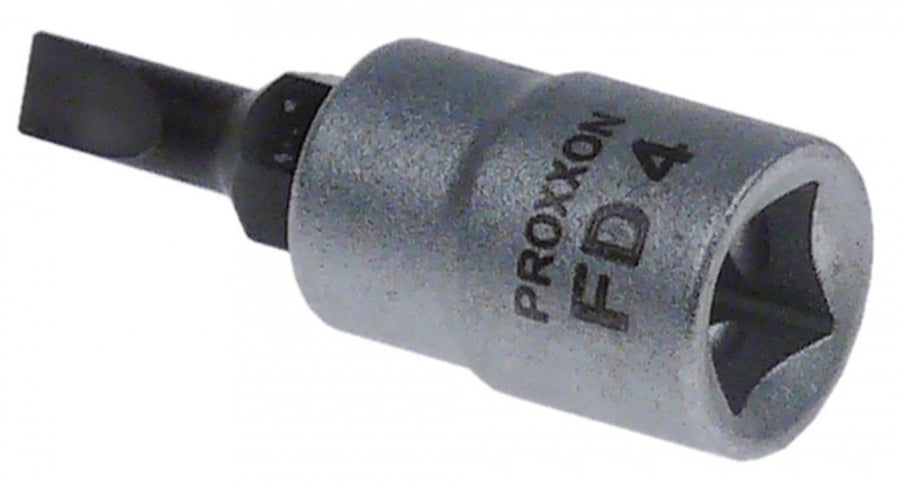 slotted bit socket 1/4" size 4,0mm