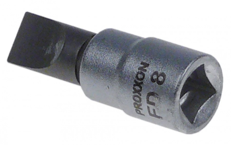 slotted bit socket 1/4" size 8,0mm