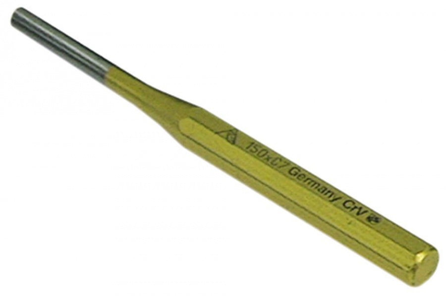 pin punch piont ø 6mm L 150mm point length 50mm shaft ø 10mm standard DIN 6450 C