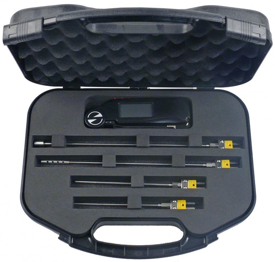 temperature meter set with temperature meter surface/air/liquids/plunge probe