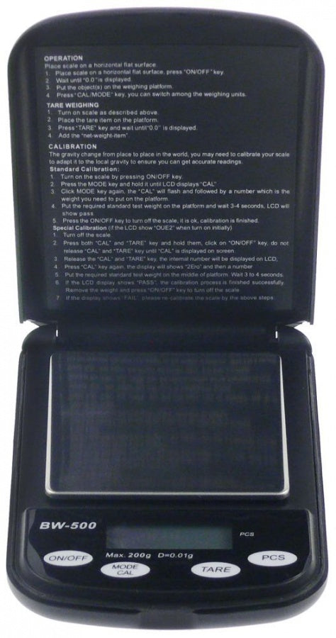Cantar digital 0.1-200 g, precizie 0,1 g, dimensiuni 124 x 80 x 24 mm - 802081