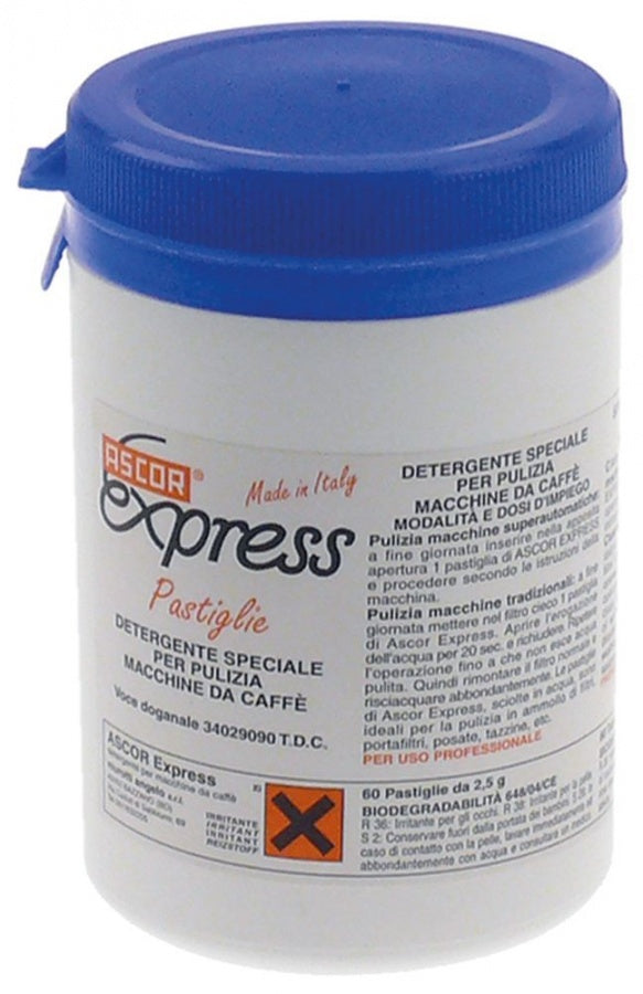Pastile de detergent pentru curatare masini de cafea 60 tablete de 2,5 gr, ASCOR Expess, 150 gr - 802087